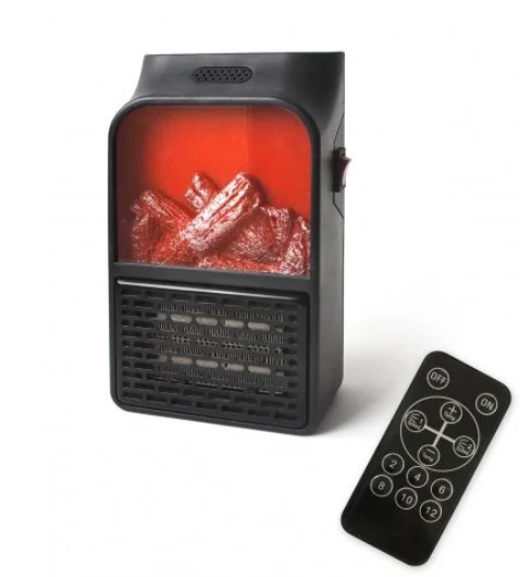 Портативный обогреватель камин Flame Heater с пультом