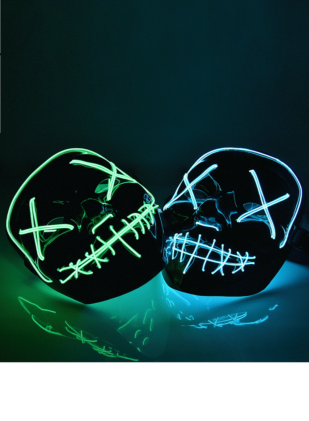 Неоновая Led маска из фильма Судная Ночь