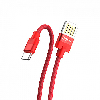 Кабель hoco U55, USB - USB Type-C, 1.2 м, красный