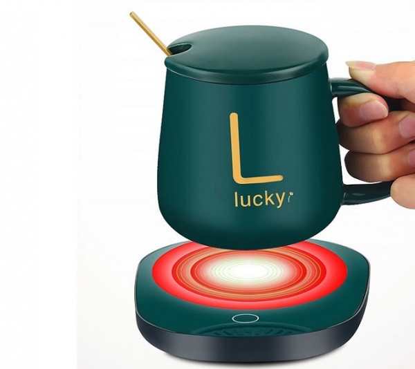 Кружка c подогревом LUCKY 380 мл
