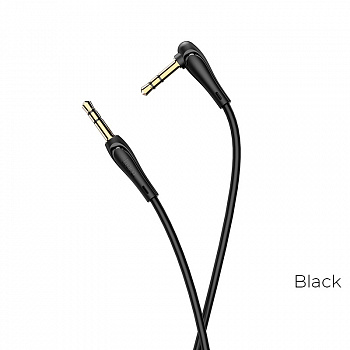 Аудио-кабель HOCO UPA14 AUX, 3.5 AUX - Jack 3,5, 1 м, черный