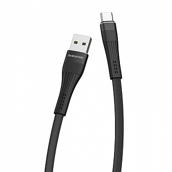 Кабель Borofone BU4, USB - USB Type-C, 1.2 м, черный