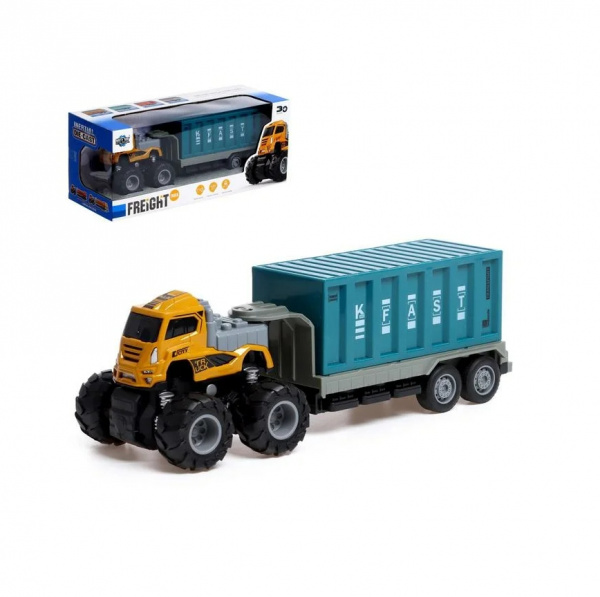 Игрушечный инерционный грузовик freight truck