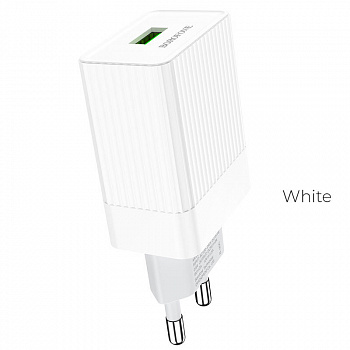 Зарядное устройство BOROFONE BA47A Mighty, 3A, белый