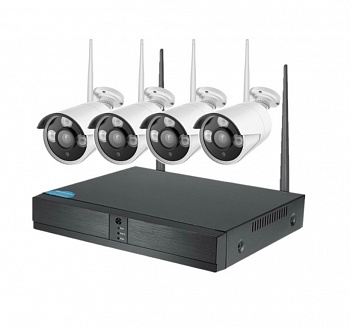 Комплект видеонаблюдения 4 камеры XPX K3704 2 MP Wi-Fi 2Mp