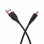 Кабель Borofone BX17 USB - micro USB, 1 м черный