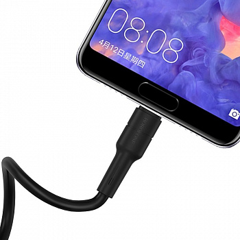 Кабель Borofone BX30 Silicone, USB - USB Type-C, 1 м, черный