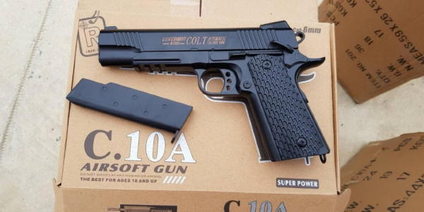 Металлический пистолет для страйкбола Colt Air Soft Gun C10A