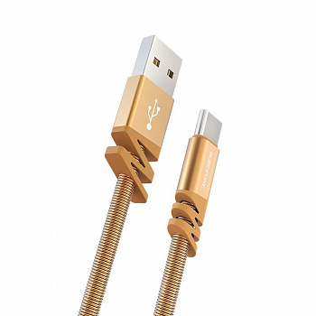 Кабель Borofone BX27 Dainty, USB - USB Type-C, 1 м, золотой