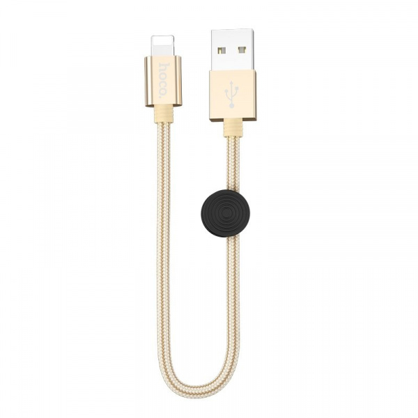 Кабель Hoco X35, lightning, 0.25 м, золотой