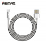 Кабель Remax Tinned RC-080a, USB - USB Type-C, серебристый