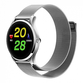 Смарт часы Smart Watch с GPS  K88 серебро