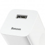 Сетевое зарядное устройство Baseus CCALL-BX02 QС 3.0, 1 USB Quick Charge 3.0, белый