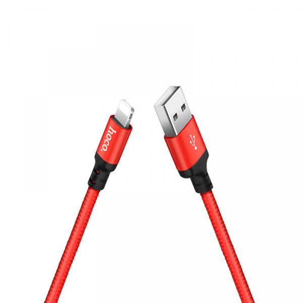 Кабель Hoco X14, lightning, 2 м, черный