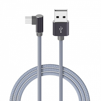 Кабель Borofone BX12 FreeJet USB - micro USB, 1 м серый