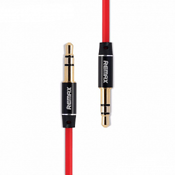 Кабель Remax L200 1m, 3.5 AUX mini jack 3.5 mm, красный 1 м