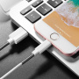 Кабель Borofone BX11, lightning, 1 м, белый