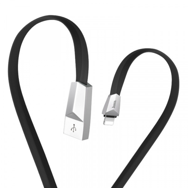 Кабель Hoco X4, lightning, 1.2 м, черный