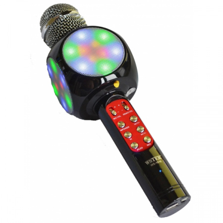 Караоке микрофон Wster WS-1816 светящийся