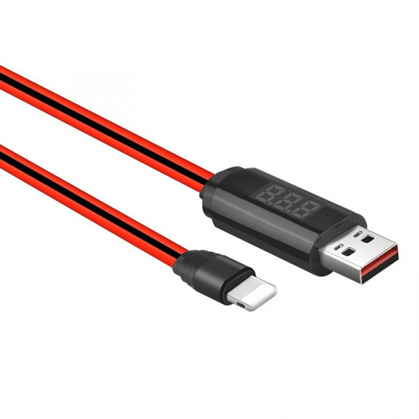 Кабель Hoco U29, lightning, 1.2 м, черный