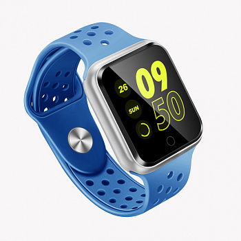 Умные часы Smart Watch с пульсометром  S226 голубые