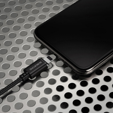 Кабель Borofone BU1, lightning, 1.2 м