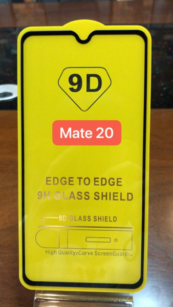 Защитное стекло Full Glue для Huawei Mate 20, черный