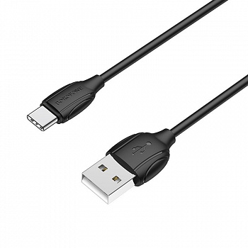 Кабель Borofone BX19 Benefit, USB - USB Type-C, 1 м, черный