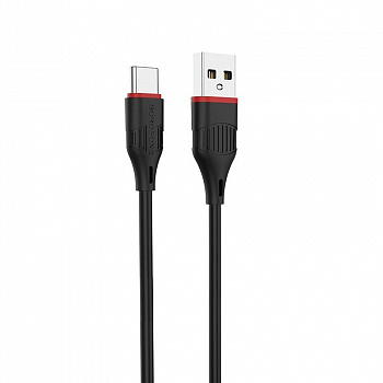 Кабель Borofone BX17, USB - USB Type-C, 1 м, черный