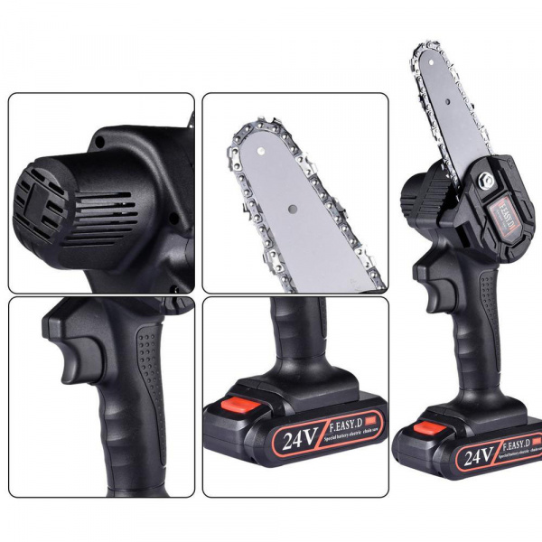 Ручная цепная мини пила Mini Electric Chainsaw 