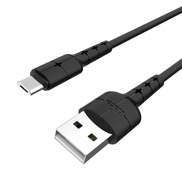 Кабель Hoco X30 USB - micro USB, 1.2 м черный