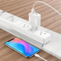 Зарядное устройство BOROFONE BA45A Max Type-C, 2.4A, белый, кабель BX19 Huiyi