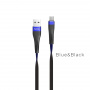 Кабель hoco U39 Slender USB - micro USB, 1.2 м черно-синий