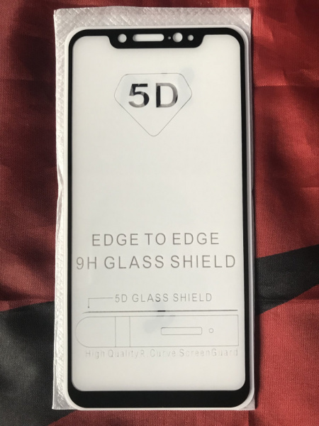 Защитное стекло Full Glue для Xiaomi Mi 8, черный