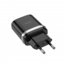 Зарядное устройство HOCO C12Q Smart, 3A, черный, 18W, QC3.0 / QC2.0
