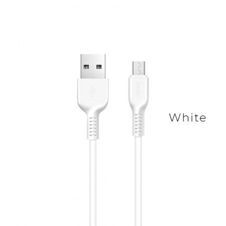 Кабель Hoco X13 USB - micro USB, 1 м белый