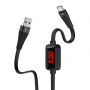 Кабель Hoco S4, USB - USB Type-C, 1.2 м, черный