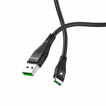 Кабель hoco U53, USB - USB Type-C, 1.2 м, черный