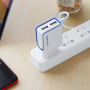 Зарядное устройство BOROFONE BA35A Brilliant 2*USB, 2.1A, белый, кабель micro USB