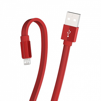 Кабель Borofone BU8 Glory USB - micro USB, 1.2 м красный