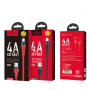 Кабель Hoco U53 4A Flash USB - micro USB, 1.2 м черный