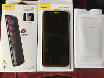 Защитное стекло Baseus Anti-peeping Glass Film для IPhone XS Max