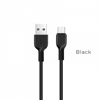 Кабель Hoco X13 Easy, USB - USB Type-c, 1 м, черный