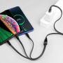Кабель 3 в 1 Hoco U57, lightning, micro USB, USB Type-C, черный 1.2 м