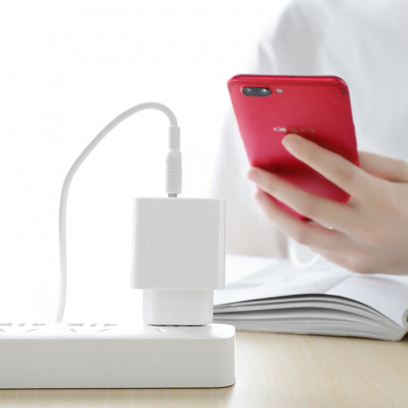 Зарядное устройство HOCO C69A 5A, белый, microUSB,22.5W, быстрая зарядка