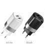 Сетевое зарядное устройство Hoco C55A Energy dual port charger (EU) - White
