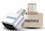 Переходник Remax RA-OTG, USB - Micro USB, серебристый