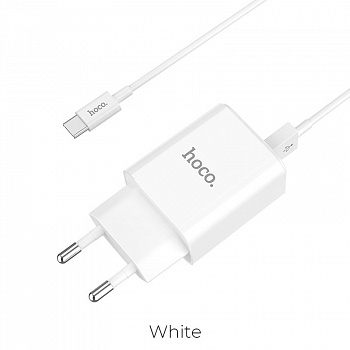 Комплект зарядки Type-C Hoco C62A, 2 USB, 2.1А