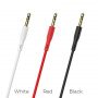 Кабель Borofone BL1 Audiolink, 3.5 AUX mini jack 3.5 mm, черный