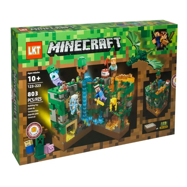 Конструктор LKT Minecraft 123-223 Битва в джунглях 803 дет 10+